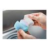 Mameita Kitchen Sponge Blue Approx. Width 6.5cm x Depth 6.5cm x Height 2cm Set of 3 Kitchen Clean Pro Sink Washing Spare Replacement Removal of water