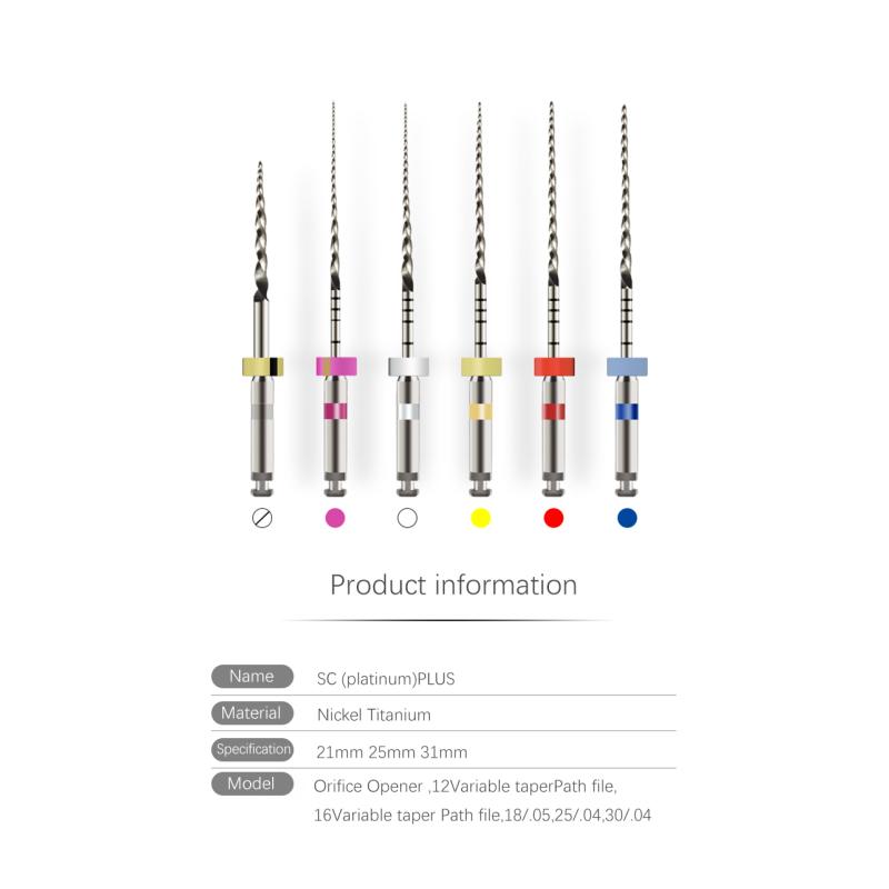 6Pcs/Box Activated Root Canal File Dentist Tools Root Canal File Endodontic Files Dental Rotary Files Dental Materials