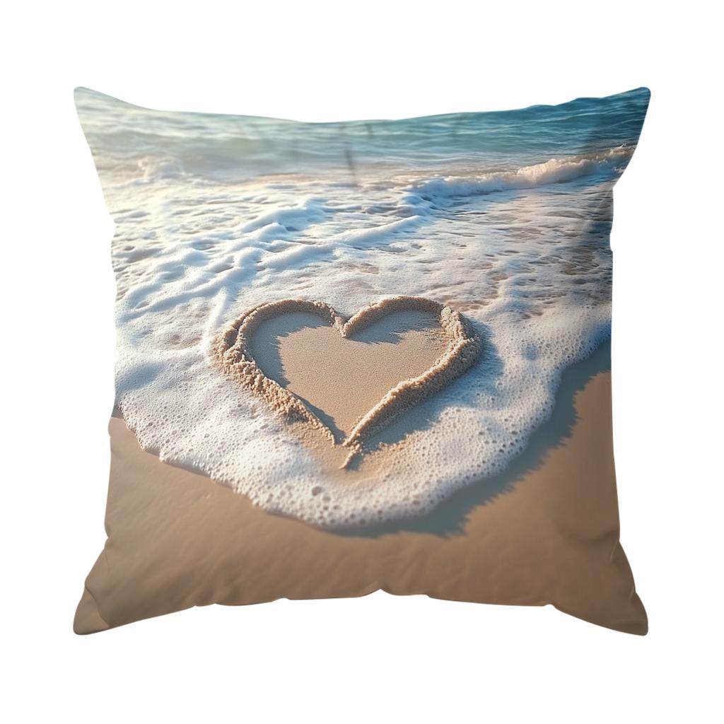 Seaside Beach Cushions Pillowcase Polyester Cushion Cover Throw Pillow Pillowcover Home Car Sofa Decor