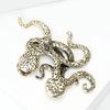 Vintage Octopus Collar Pins for Women Unisex Animal Brooches Friend Event Party New Gifts Jewelry Decoration Accessories
