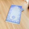 Modern Woven Jacquard Bed Blanket with Elastic Threads Compact Three-Piece Set Portable Travel Mat & Small Bag Easy Storage