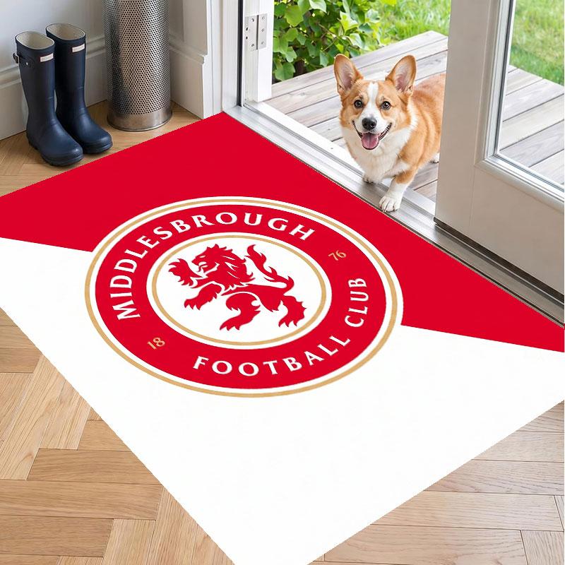 Soft Floor Carpet Middlesbrough FC Pattern Area Rug Decorative Mat For Home Room Decoration