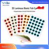 50-Pack 3D Luminous Bionic Fish Eyes for Fly Fishing and Fly Tying