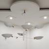 Modern White Enamel Brass Chandelier 6 Arm Ceiling Light Fixture