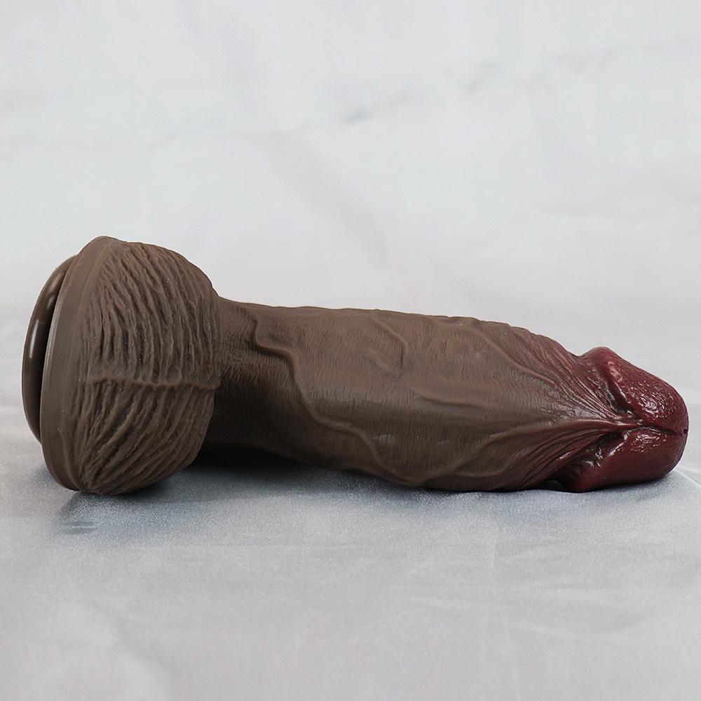 Realistic Silicone Dildo with Suction Cup – 4 Sizes Available (Up To 9.25 Inch), Soft Liquid Silicone, Non-Electric Adult Toy for Women & Men