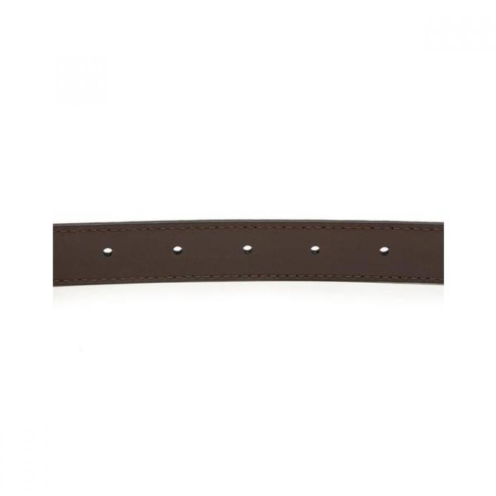 Daks Brown Leather Slim Buckle Belt Dbbe9f742