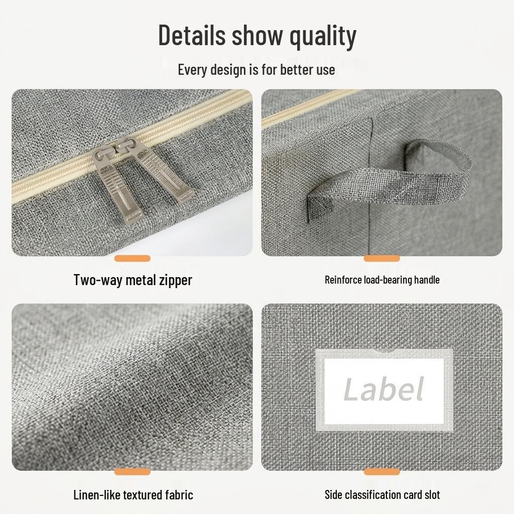 Large Multi-Purpose Fabric Storage Box for Clothes and Quilts