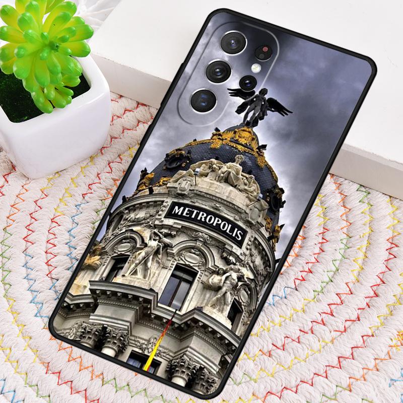 Madrid Capital Spain Silicone Phone Case For Samsung Galaxy note 10 pro S26 S25 S24 S23 S22 S21 Plus S25Ultra Capa Cover