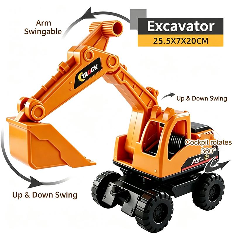 Inertial Driving Construction Truck Toy Beach Digger Bulldozer Tipper Early Education Construction Vehicles Toys Kids Toys