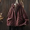 Plus Size Winter Quilted Hooded Jacket - Warm, Stylish, Loose Fit