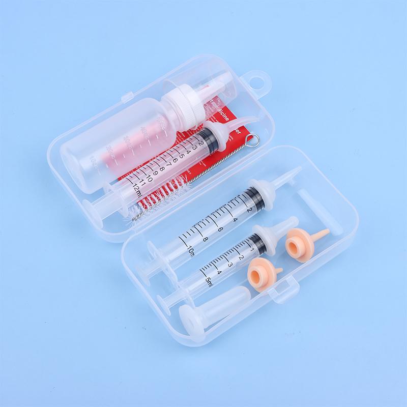 Newborn Pet Feeding Bottle Kit For Dog Cats Hamster Feeding Pacifier For Medicine Feeding With Silicone Nipple Pet Baby Supplies