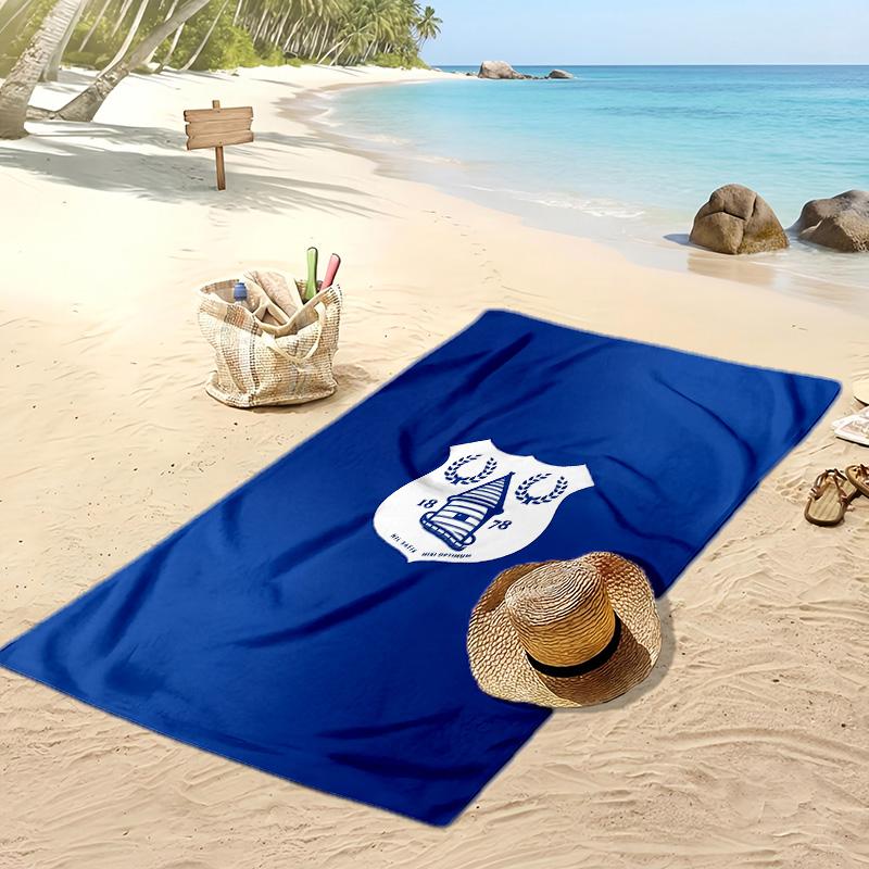 Everton Football Print Beach Towel, Large Soft Quick Dry Towel for Beach Camping Swimming
