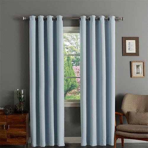 Blackout Curtains Solid Color Matte Insulation Sunscreen Blackout Curtains Finished Products