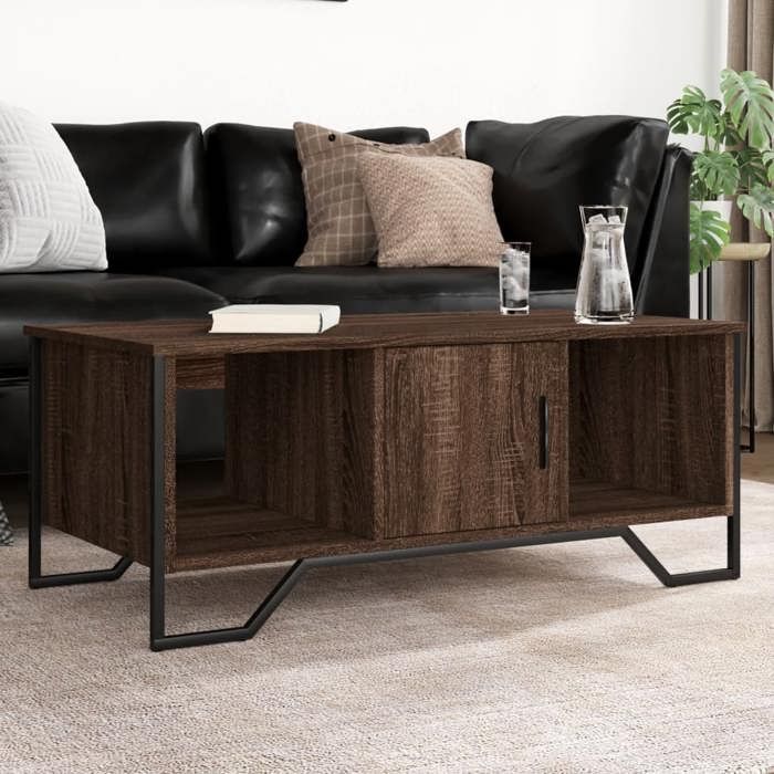 VidaXL Coffee Table Brown Oak 100x51x40 Cm Engineered Wood, Side Table, Living Room Table, Side Table, End Table 848493