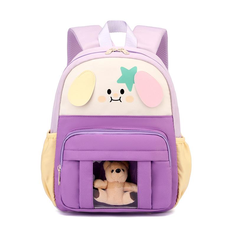 Fashion Contrast Color Kindergarten Student Backpack Large Capacity Lightweight Spine Protection Children's Student Backpack ZRY-A9013