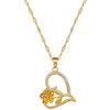 Love Rose Light Luxury Temperament Gorgeous Full Diamond Necklace Female Versatile Collarbone Chain Titanium Steel Chain