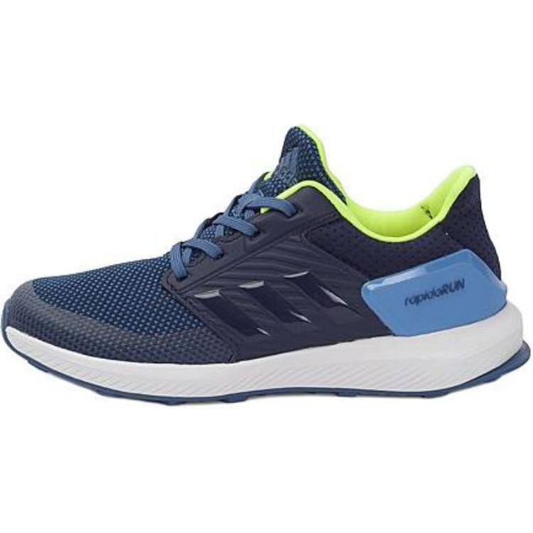 Adidas Rapidarun Амортизирующие Дышащие Низкие Детские Беговые Кроссовки Синие Детские BA9433 28