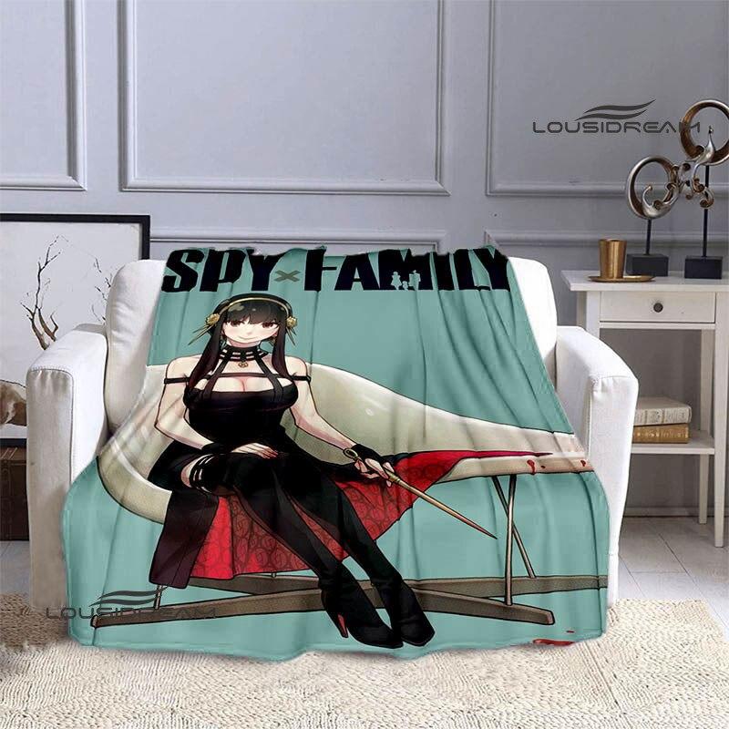 Casus x aile anime baskı battaniye kız çocuk sıcak battaniye flanel yumuşak rahat battaniye ev seyahat battaniyesi doğum günü hediyesi