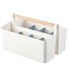 Large Capacity Divided Multifunctional Handle Marker Storage Box Desktop Pencil Organizer For Students
