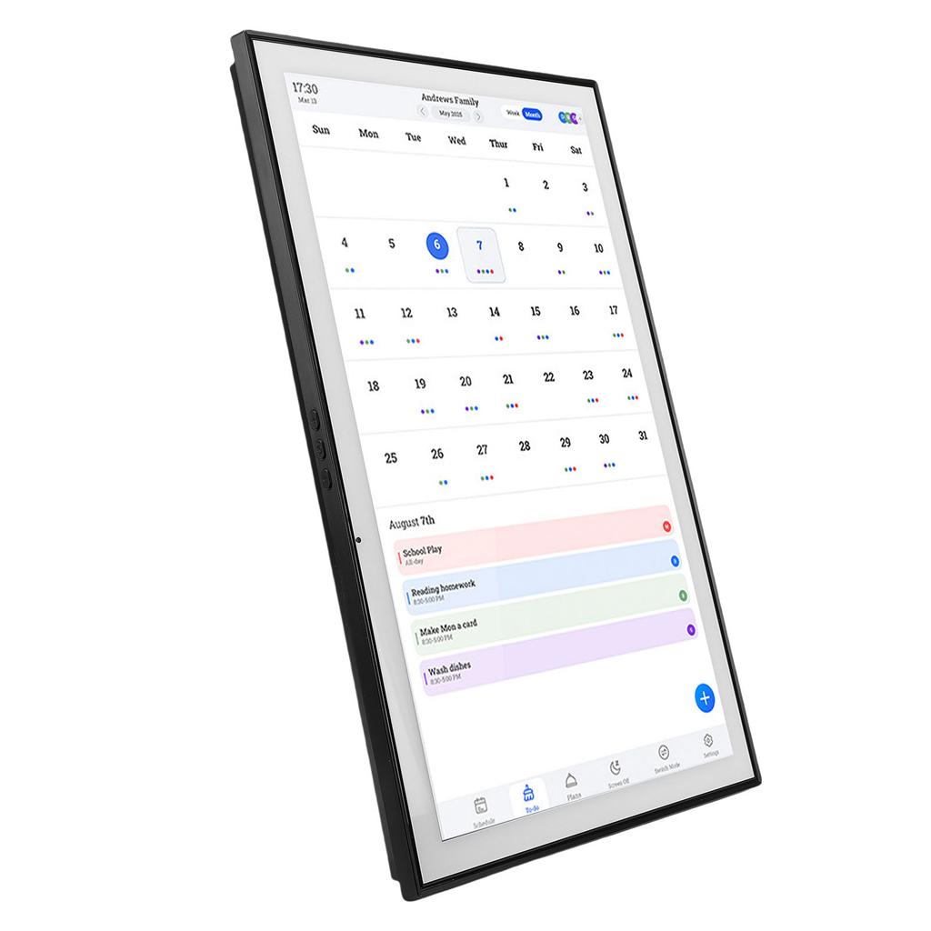 Digital Calendar 21.5in Electronic Chore Chart Smart Weekly Monthly Planner 1920 X 1080P IPS Touchscreen Wall Desk