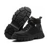 [mxcgzl] Sapatos de segurança, de cano alto, sapatos de trabalho masculinos, impermeáveis, leves, sapatos de trabalho, para soldadura, respiráveis, estilosos, sapatos seguros, tipo bota,