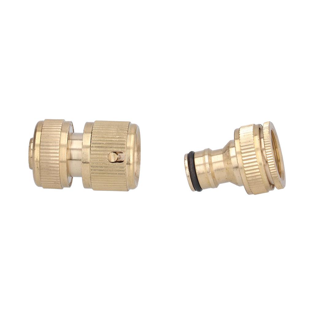 Garden Hose Quick Connect 1 2 Inch Brass Material Removable Wide Range of Applications Durable Hose Connectors