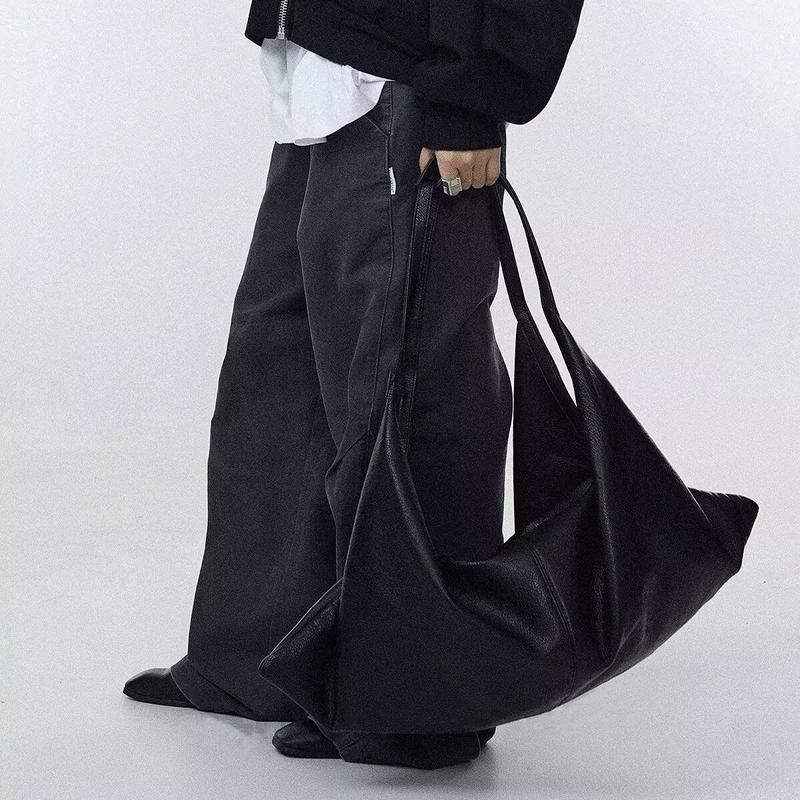 SHELKSBAG Oversized Slouchy Shoulder Bag for Women Soft Faux Leather Extra Large Handbags Purse Casual Black Travel Tote Bags