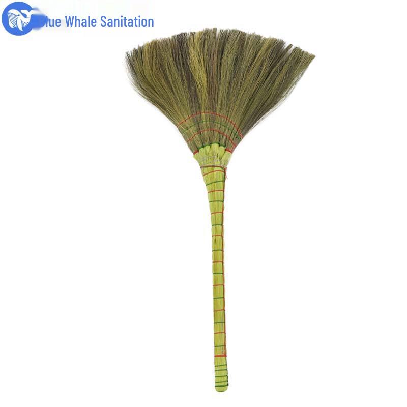 Soft Bristle Natural Grass Broom