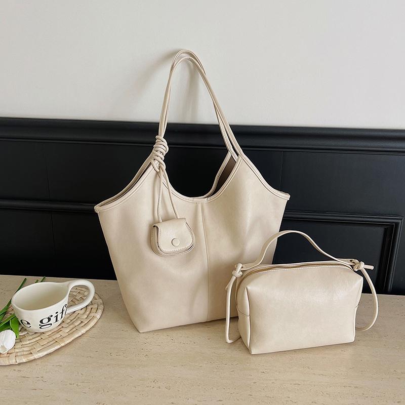 

Soft Leather Women s Bag High Capacity Shoulder Women Bag Simple Solid Color Handbag Purse Female Top- Handle Bag Office Handbag (30cm Max Length 50cm) бежевий