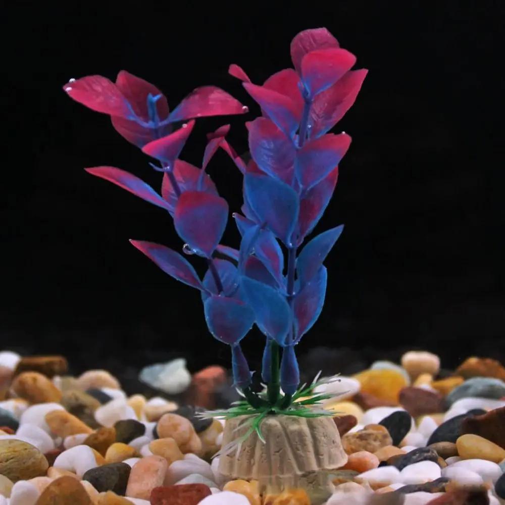 Artificial Aquarium Decor Plants Water Weeds Ornament Plastic Aquatic Plant Fish Tank Decorate Aquarium Accesories