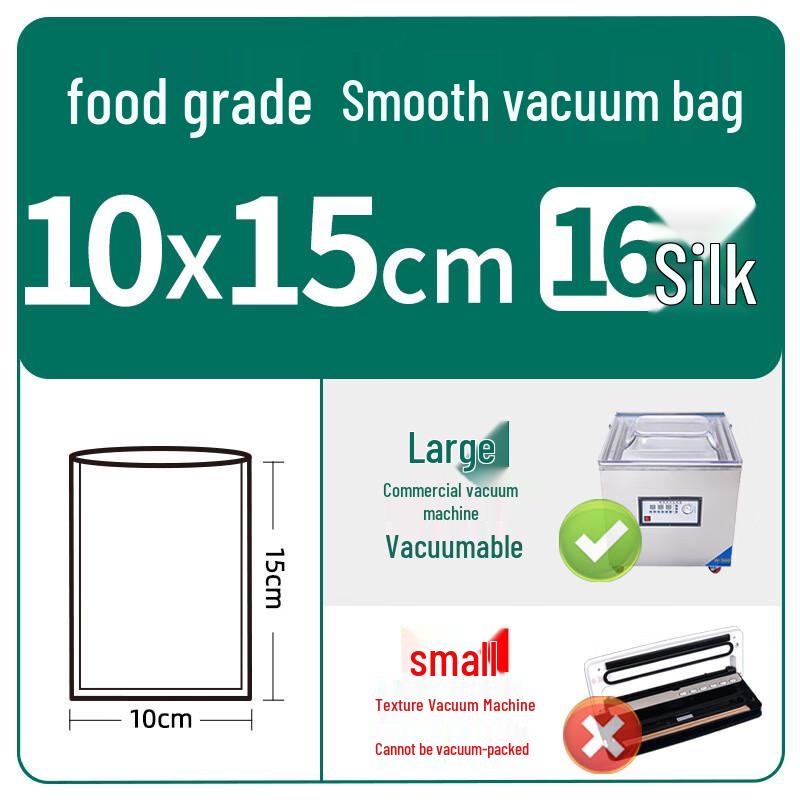 Yuexiang 10x15cm Thick Transparent Vacuum Food Sealer Bags (100-count)