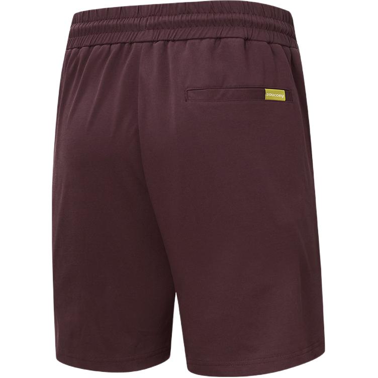 Saucony Natural Echo Fashion Soft Comfortable Sports Casual Shorts Unisex Shorts Dark-Red SA3259HP42O-RD042