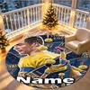 Custom Name Personalized Cristiano Ronaldo Print Round Rug, Versatile Home Decor Carpet, for Playroom, Apartment, Balcony, Entryway, Hallway Gift