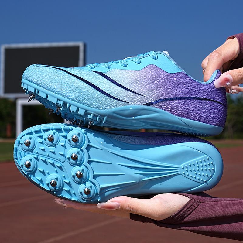Track and Field Shoes for Men Women Kids Boys Girls Youth Spikes Professional Athletic Shoes Breathable Lightweight Sprint Run