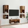 TV Wall Units 8 pcs Reclaimed Wood Particleboard