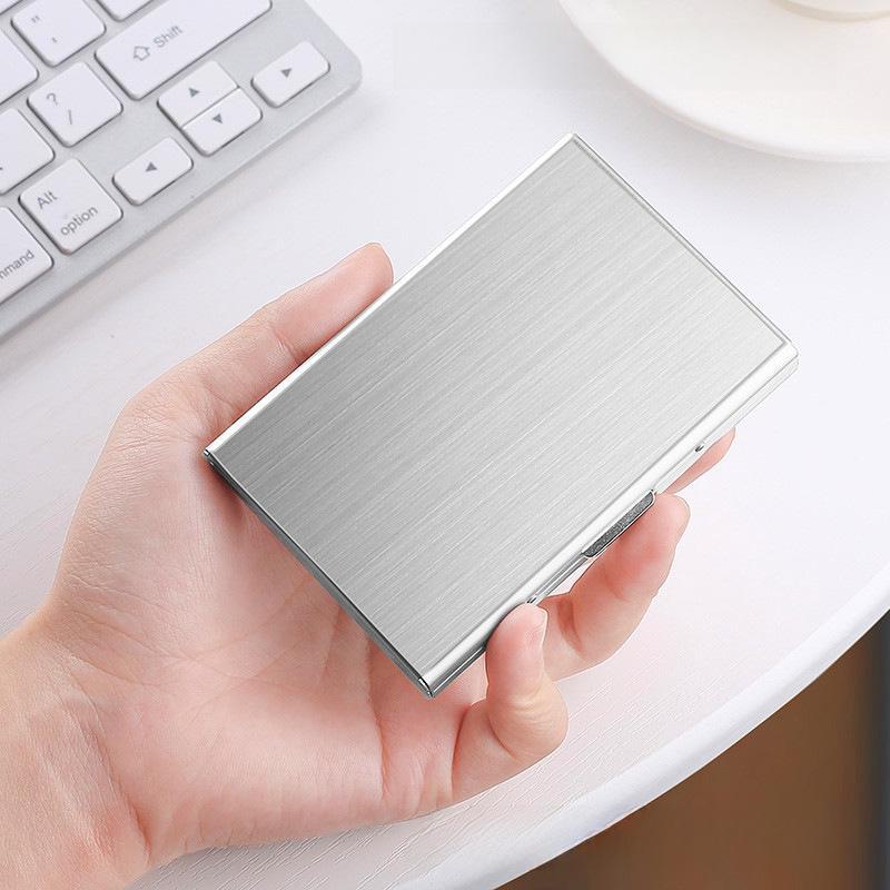 Accordion Card Holder with RFID Protection - 10 Slots for Cards and IDs, Stainless Steel