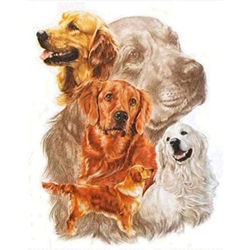 5D DIY Diamond Painting Kit  Dogs  Art Diamond Embroidery Rhinestones Decorations for Home