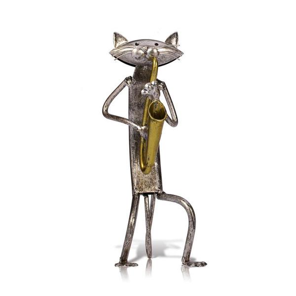 Katt Kunst Metall Skulptur Innredning Innredning Artikler Håndlaget håndverk
