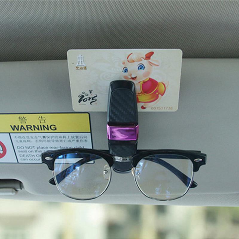 Auto Fastener Cip Car Eyeglasses Clip Ticket Card Clamp ABS Car Cases Black Car Sun Visor Sunglasses