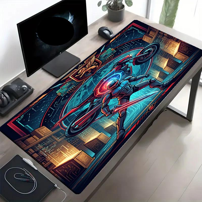 Knight Rider Print Mouse Pad, Anti‑Slip Desktop Keyboard Mat, for PC Laptop Gaming Working Daily Use, Cool Festival Surprise Gift