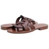 Issaa Leather Flat Sandals CI222-WAL