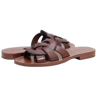 Issaa Lederen Platte Sandalen CI222-WAL