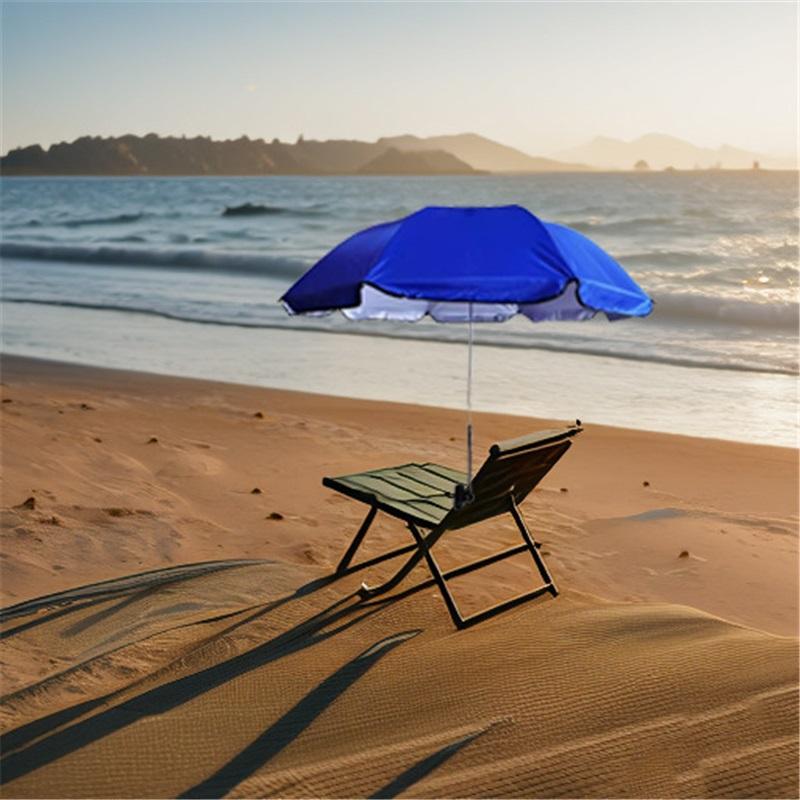 Beach Chair Sunshade With Steering Fixture Fishing Chair Backrest Chair Seaside Sunshade