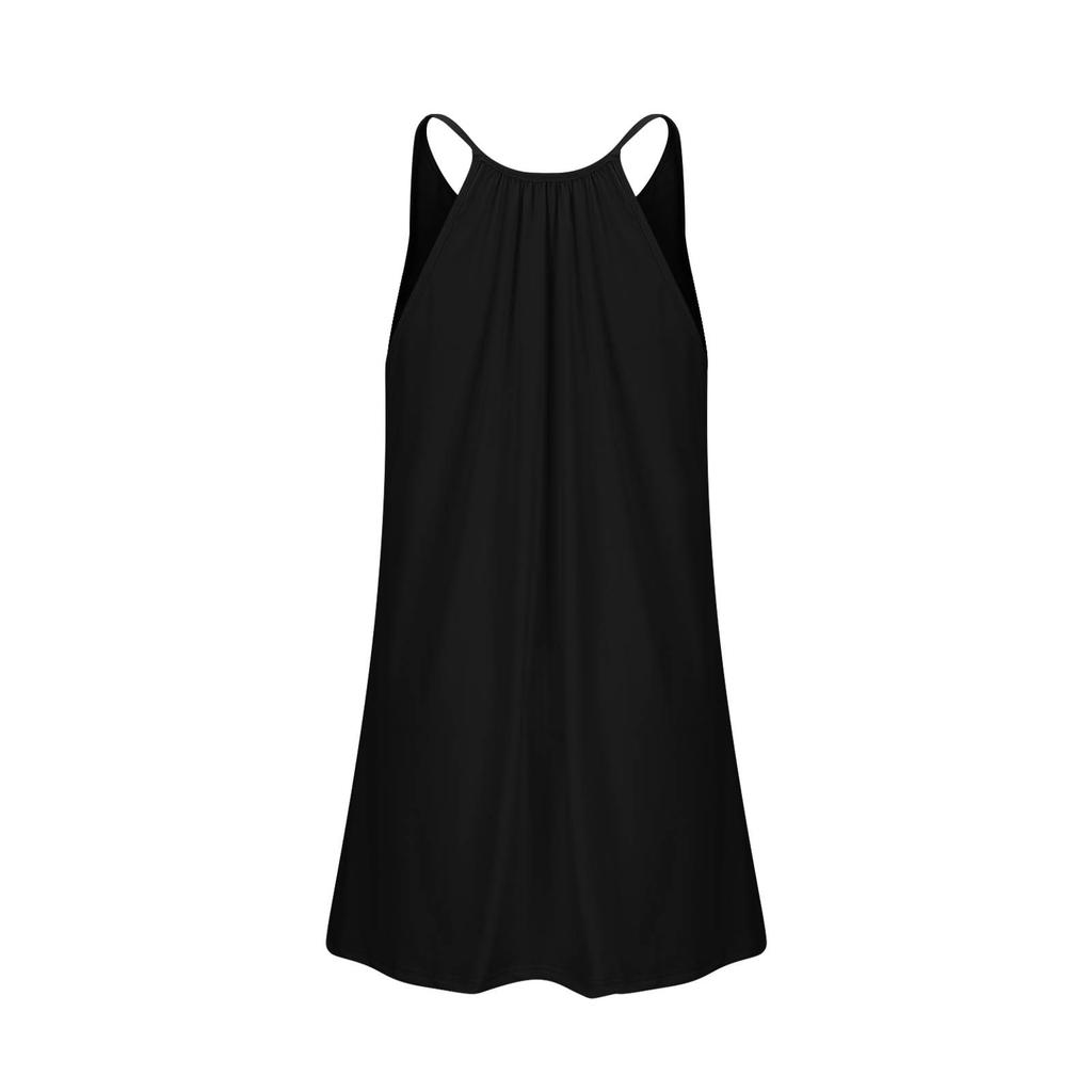 Women’s Sleeveless Swim Dress with Adjustable Straps Loose Fit Quick Dry Lightweight Bathing Suit Cover Up