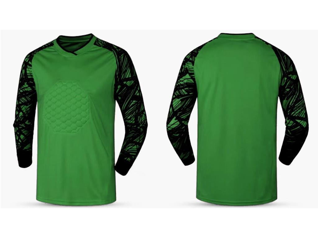 Goalkeeper Long Sleeve Padded Jersey Set - Anti-Fall, Anti-Collision Football Uniform