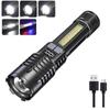 Strong LED Flashlight Fast Type C Rechargeable Light Outdoor Lighting Powerful Handheld Torch For Camping Emergencie