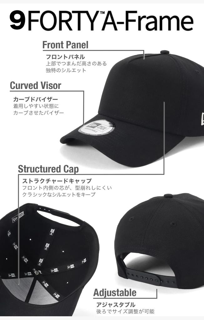 NEW ERA Cap 9FORTY AFrame 14551004 NER33C7551 black Snapback Women's