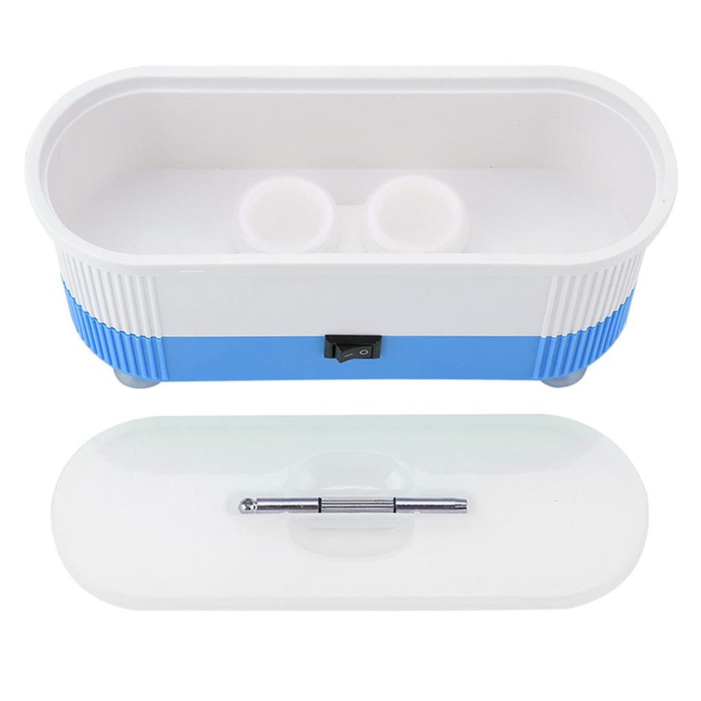 Eyeglass Glasses Cleaner Cleaning Contact Lenses Watch Cleaners Machine (Blue)
