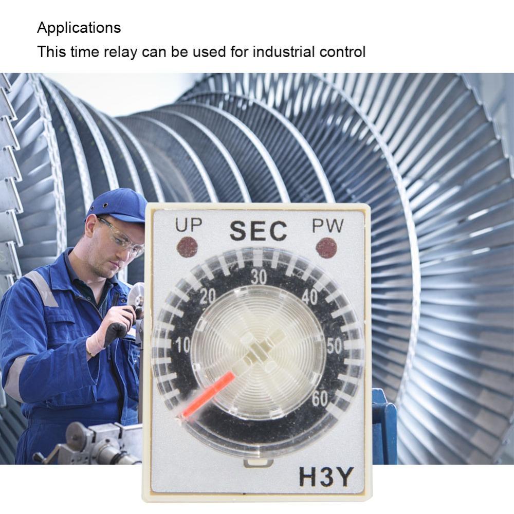 1/10/30/60S Delay Timer H3Y-2 Time Switch 24V Precision Timing Time Relay Electrical Systems