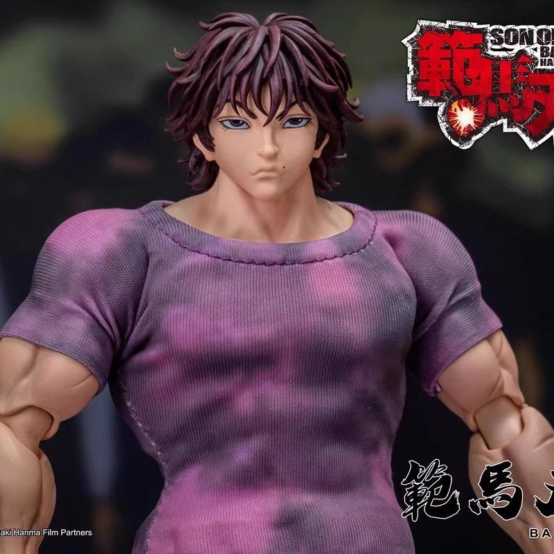 1/12 Scale Comic Baki Series Baki Hanma Oni Back Action Figure Desktop Decoration Doll Boy Toy Surprise Gift Collectible
